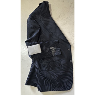 NWT $8720 TOM FORD Men Atticus Sport Coat Jacket Blazer Black/Gray 40R US/50R Eu