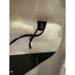 Giorgio Armani Men 100% Linen Shirt White Size 39/15.5 New $695 Italy