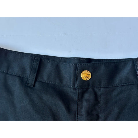 Versace Heritage Print Black Drill Fabric Shorts 50 Euro (34”) 1014373 NWT $900