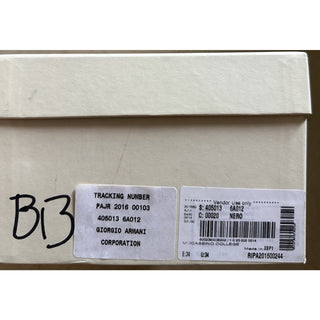 NIB Armani Junior Boys Shoes Color Black Size 34 Eu