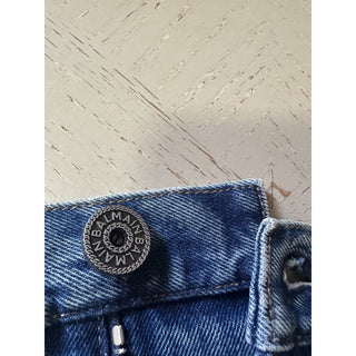 NWT $1050 Balmain Faded Five-Pocket Jeans Blue 36 US/52 Eu