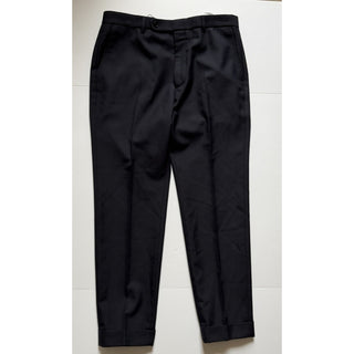 Gucci Wool Twill Pleated Trousers Dark Navy Men 34 US (IT 50) 770255 NWT $1150