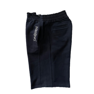 NWT $990 Saint Laurent Men Drawstring Short Pants Black Size M