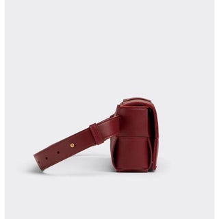 Bottega Veneta Leather Bordeaux Cassette Belt/Waist/Body Bag 668572 NWT $2200