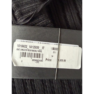 Versace Medusa Embroidered Knit Sweater Black 60 US (70 Eu) 1018402 IT NWT $1620