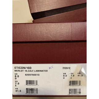 New $700 Bally Men Eticon Leather High-Top Sneakers Merlot 8 US Switzerland