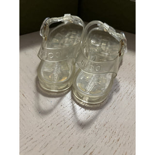 Gucci Women’s GG shiny rubber transparent Sandal 5 US ( 35 Eu ) 676970 New