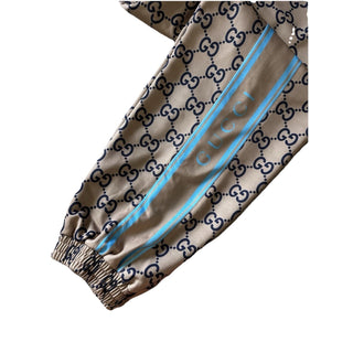 New $1800 Gucci Men’s GG Print Jogging Pants Beige Size XL