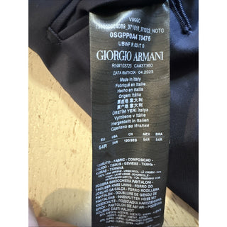 Giorgio Armani Men Wool Dress Pants Navy 38 US/54 Eu New $795