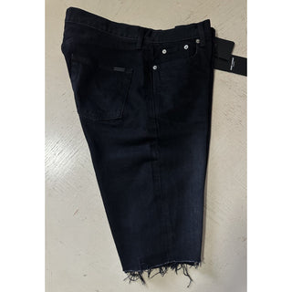 NWT $790 Saint Laurent Men High Rise Jeans Short Pants Black 33 ( Measured 36 )