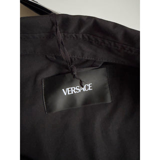 Versace Medusa Blouson Cotton Twill and Techno Black Jacket 42 US 1019187 NWT