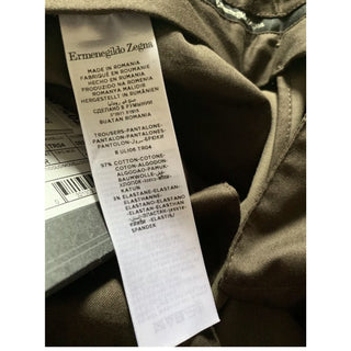 NWT Ermenegildo Zegna Dress Pants DK Beige 40 US ( 56 Eu )