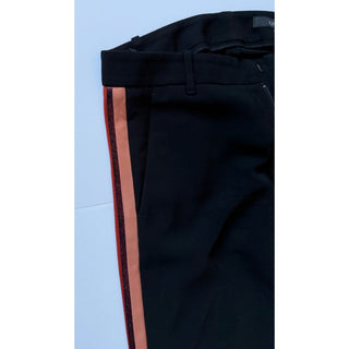 Gucci Women’s Tailored Trousers Black Pink Red Stripe Pants 4 US (40 IT)