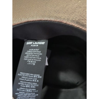 NWT $895 Saint Laurent Men Lane Felt Fedora Hat Gold Size L Italy