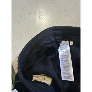 New $1650 Gucci Men’s Cargo Cotton Jersey Sweatpants Black Size M