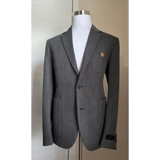 Versace Wool Gray Sport Coat Jacket Size 50 US (60 Euro) Italy 1018841 NWT $2620