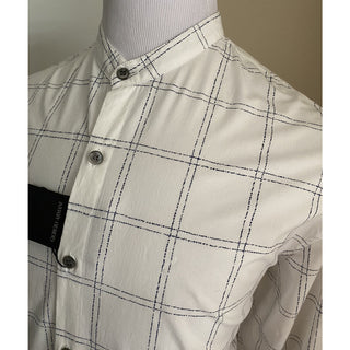 NWT $925 Giorgio Armani Mens Crewneck Shirt While 45/18 Italy