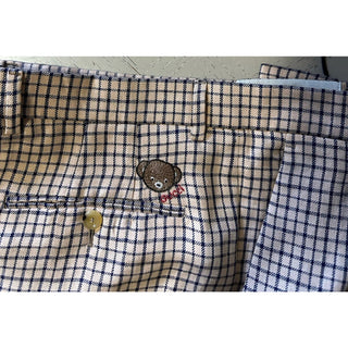 Gucci Men’s Linen Dress Pants Beige/Blue 32 US/48 Eu New $1350