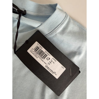 Versace Men’s Logo Compact Cotton Jersey T-Shirt Pastel Blue XL 1013302 NWT $750