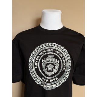 Versace Medusa Never Forget Your Roots Black T-Shirt 5XL 1013302 IT NWT $800