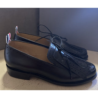 NIB $1190 Thom Browne Men Leather Tassel Loafers Black 7.5 US/40.5 EU Italy
