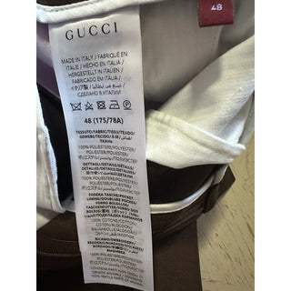 NWT $1100 Gucci Men Short Pants Brown Size 32 US/48 Eu ( Measured 34 )