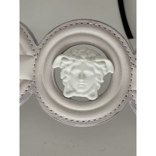 Versace Medusa Leather Mule Slides Porcelain White Women 9 US (39) 1018364 NIB