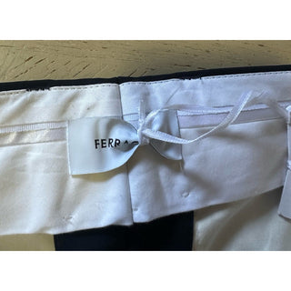 Ferragamo Men Wool Dress Pants Navy 38 US/54 Eu New $790