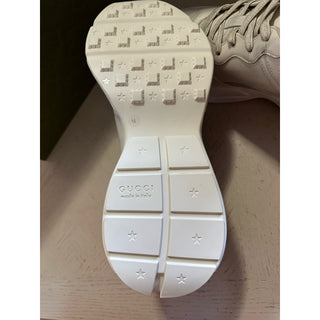 New Gucci Men Leather Rython Dirty mouth Sneakers Ivory 15 US/14 UK 552089