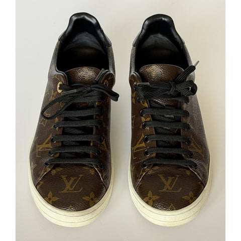 Louis Vuitton Women’s Monogram Frontrow Brown Sneakers Size 8.5 US (38.5 Eu) IT
