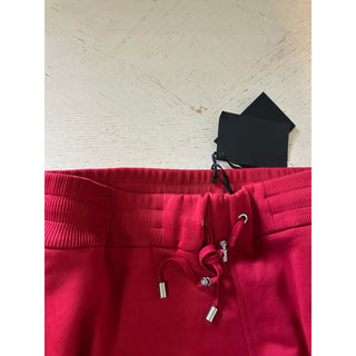 NWT $795 Balmain Men Sunset Drawstring Bermuda Shorts Red Size M Italy