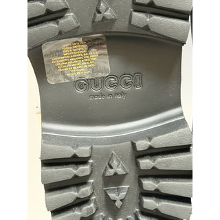 Gucci GG Monogram Rubber Platform Mule Slides Black 10 US (40 Euro) 663577 NWT