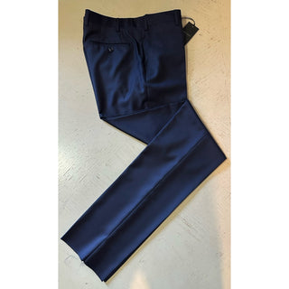 Giorgio Armani Men Wool Dress Pants Navy 38 US/54 Eu New $795