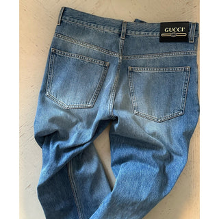 NWT $1100 Gucci Men Jeans Pants Blue Size 31 US 731507