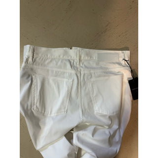 New $795 Giorgio Armani Men’s Pants Jeans White Size 34 Made In Italy
