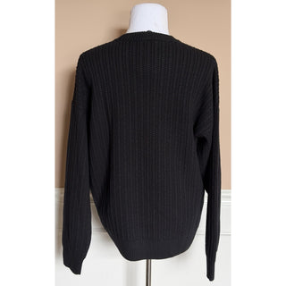 Versace Medusa Embroidered Knit Sweater Black 54 US (64 Eu) 1018402 IT NWT $1620