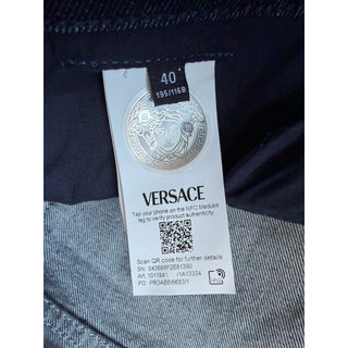 Versace Medusa Dark Blue Denim Jeans Men 40 US 1011841 1A13334 NWT $775