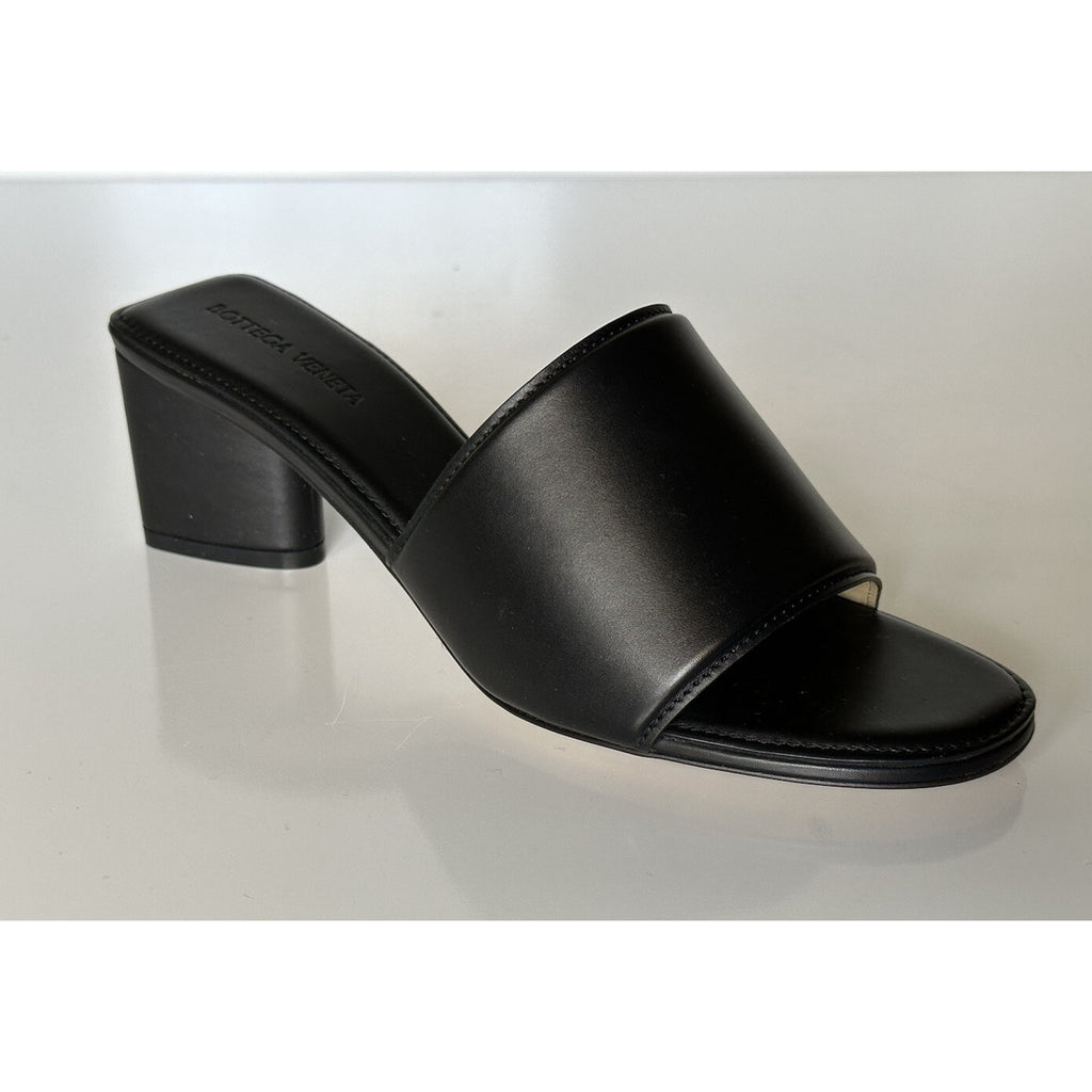 NIB $760 Bottega Veneta Calf Leather Sandals Shoes Black 9 US 651378 Italy