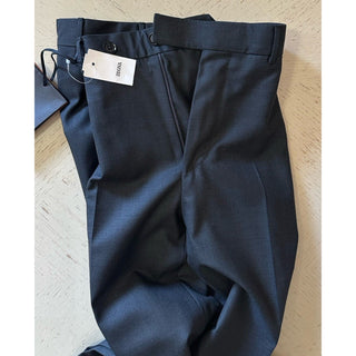 ZEGNA Regular Fit Dress Pants 15 MIL MIL Wool DK Gray 32 US ( 48 Eu ) New $980
