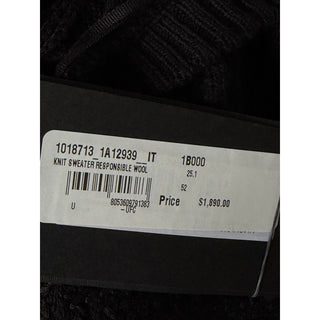 Versace Medusa Embroidered Sweater with Hoodie Black 52 US 1018713 IT NWT $1890