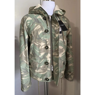 New $3390 Saint Laurent PARKA CAPUCHE CAMOUFLAGE MILI. Jacket Coat 42 US/52 Eu