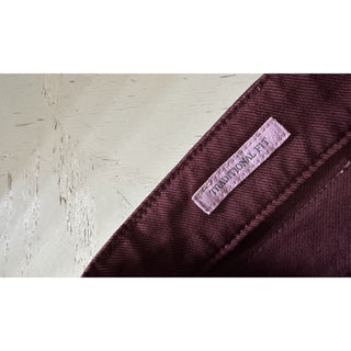 Brunello Cucinelli Men Traditional Fit Jeans Pants Burgundy 40 US/56 Eu New $750