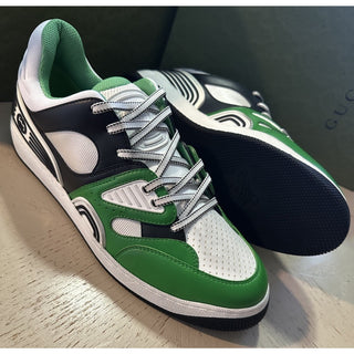 New Gucci Men Demetra Basket Sneakers Green/Black/White 15 US/14 UK 697882
