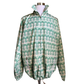 NWT $1900 Gucci Men's Oversized Track Jacket Green/white Size 40 US/50 Eu Italy