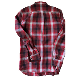 New $750 TOM FORD Men Shirt Red/Black Size 42/16.5 Italy