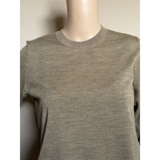 Burberry Lea 100% Wool Camel Melange Sweater Large 8112090 NWT $915