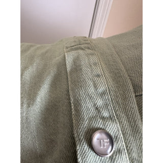 New $940 TOM FORD Men Western Denim Shirt Green /Blue Size 41/16 Italy