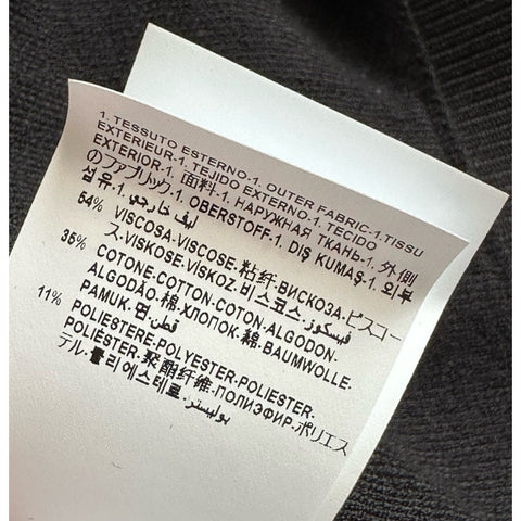 Versace Barocco All Over Print Knit Stretch Black Dress 42 Euro 1008137 NWT