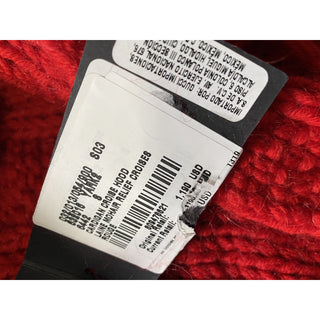 NWT $1190 Saint Laurent Men Coble-Knit Hooded Cardigan Sweater Red S Italy