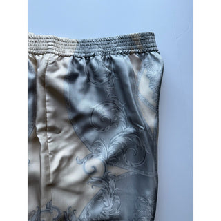 Versace La Coupe des Dieux Silk Bermuda Shorts Gray Men 38 US 54 Eu 1002476 NWT